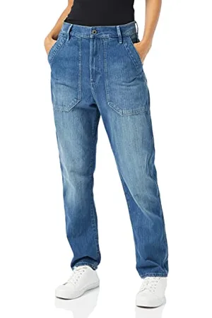 G-Star Donna 3D Fatigue Boyfriend Denim Pants, (antique cosmic blue D22166-C966-C945), 24