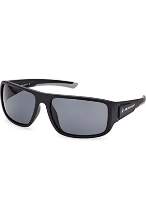 BMW BMW M Motorsport BS0023 Occhiali da Sole Uomo, Occhiali da Sole Unisex Leggeri, Forma Lente Navigator, Lenti Polarizzate Fumo