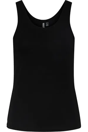 Pieces® Pcsirene Tank Top Noos, Vestaglia Donna, (Schwarz), 42 (Taglia Produttore: X-Large)
