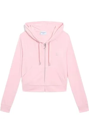 Juicy Couture Classic Velour Hoodie with Juicy Logo Felpa con Cappuccio, , M (Pacco da 24) Donna