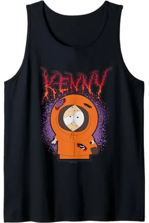 South Park Cartoni Animati Kenny Picchiato Grunge Splatter Canotta