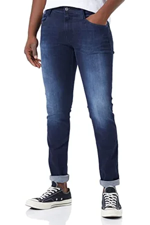 Replay Jeans da Uomo Anbass Slim Fit con Power Stretch, Blu , 28W / 34L