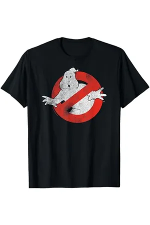 Ghostbusters Distressed No Ghost Logo Vintage Movie Maglietta
