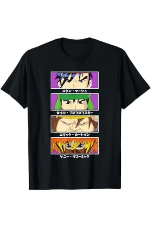 South Park Occhi di Carattere Anime a Quattro Blocchi Maglietta