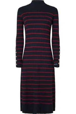 Pepe Jeans Harlem Dress Vestito, (Dulwich Blue), L Donna