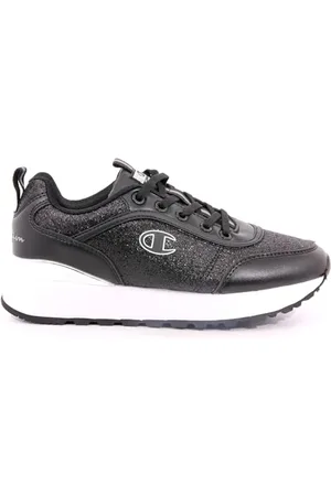 Champion RR Champ Platform Sparkle, Sneakers Donna, Nero (KK001), 37.5 EU