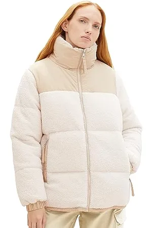 TOM TAILOR 1037593 Giacca, 10348-Gardenia White, S Donna