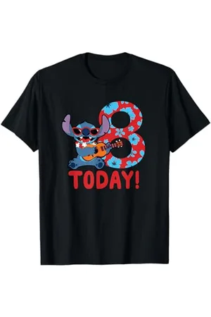 Disney Lilo & Stitch Tropical Birthday 8 Years Old Today Maglietta
