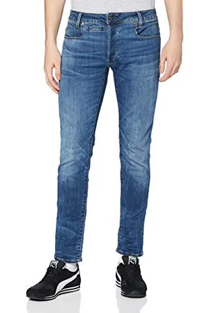 G-Star Uomo D-staq 5-pocket Slim Jeans, (Medium Indigo Aged D06761-8968-6028), 33W / 30L