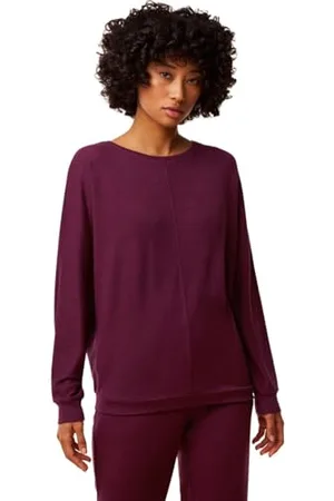 Triumph Donna Cozy Comfort Top 01, Shirt, Deep Burgundy, 44