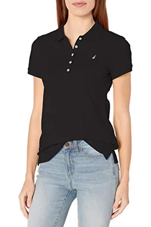 Nautica Polo Traspirante Manica Corta a 5 Pulsanti in 100% Cotone, , XL Donna