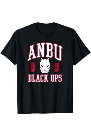 Naruto Shippuden Anbu Black Ops con maschera Anime Maglietta