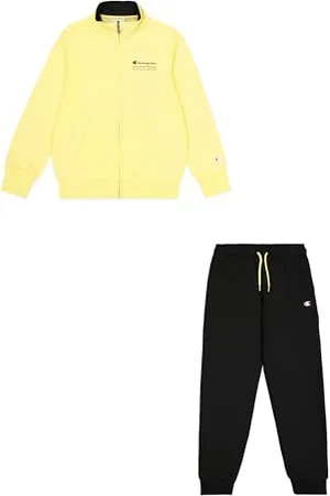 Champion Legacy Boy-Graphic Full Zip Sweatsuit Tuta da Allenamento, (YS143), 9-10 Anni Bambini e Ragazzi