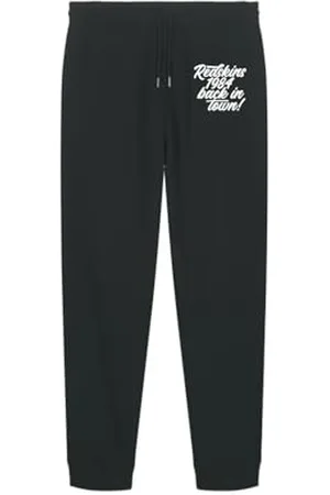 Redskins Pantaloni, Joggings, Uomo, Donna, Leggings, Bermuda, Chino, Pantaloncini, Sportivi, Abbigliamento, Adulto, Pant, Modello RSS25JOG3 Black S