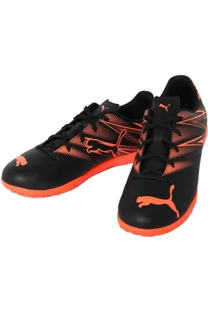 PUMA ATTACANTO IT JR, Scarpe da Calcio, Black-Glowing Red, 32 EU