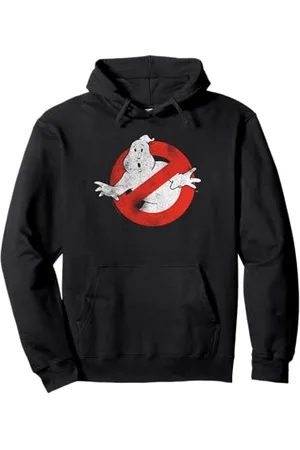 Ghostbusters Distressed No Ghost Logo Vintage Movie Felpa con Cappuccio