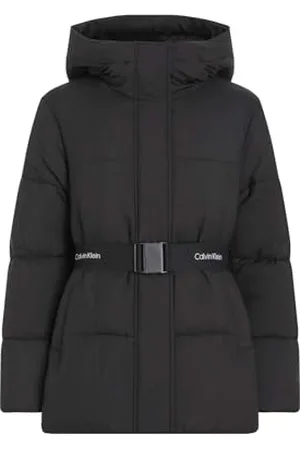 Calvin Klein Jeans Donna LOGO BELT SHORT PUFFER J20J224107, Black (CK Black), XL