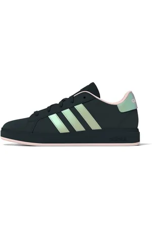 adidas Grand Court Lifestyle Lace Tennis Shoes, Scarpe Unisex-Adulto, AURINK/IRIDES/CLPINK, 34 EU