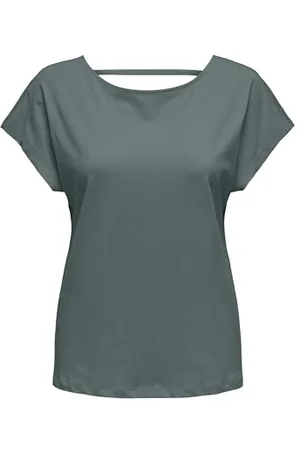 ONLY Onlmay Life S/S Open Back Top Box Jrs T-Shirt, , XS Donna
