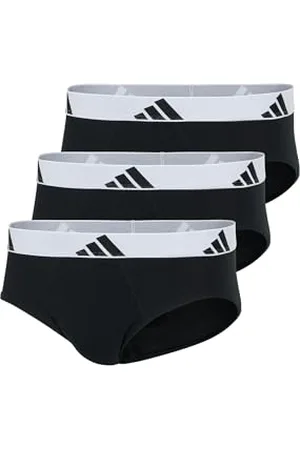 adidas Herren Unterwäsche Slip 3er Pack-Brief (3pk) -Active Flex Cotton Intimo, , S Uomo