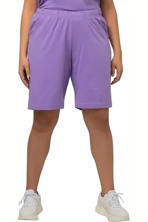 Ulla Popken Jersey-Shorts, Taschen, Elastischer Bund, Bermuda