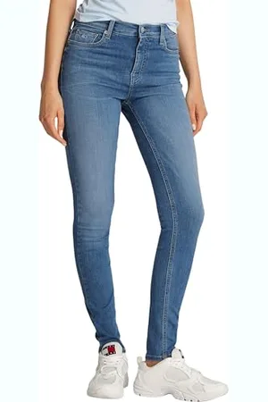 Tommy Hilfiger Donna Jeans Nora Skinny Vita Alta, Blu ( Medium), 30W/30L
