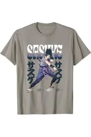 Naruto Shippuden Sasuke Leaning Anime Maglietta