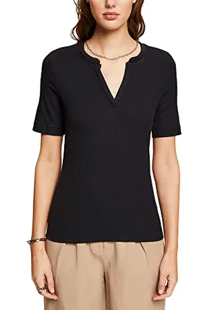 ESPRIT 033ee1k304 T-Shirt, 001/Nero, XS Donna