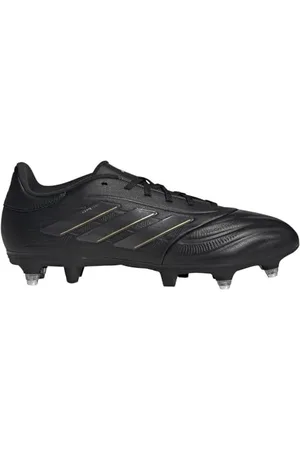 adidas Copa Pure II League Football Boots Soft Ground, Scarpe da Calcio Unisex-Adulto, Core Black/Carbon/Gold Met, 42 EU