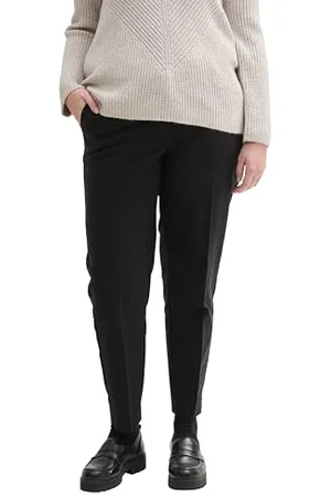TOM TAILOR 1044878 Mia Slim Plus Size Pantaloni, 14482-Deep Black, 50 Donna