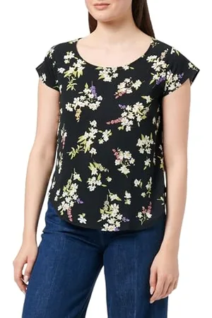 VERO MODA Vmsaki SS Zip Top Wvn Ga Noos T-Shirt, , XS Donna