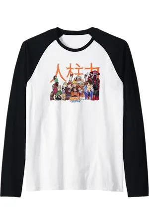 Naruto Shippuden Gruppo Jinchuuriki Maglia con Maniche Raglan