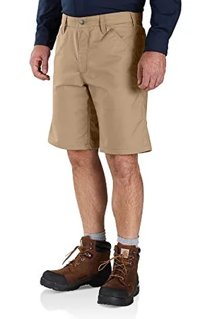 Carhartt Pantaloni corti da lavoro serie Rugged Professional™ in cotone Rugged Flex®, Relaxed Fit Uomo, Cachi scuro, W31