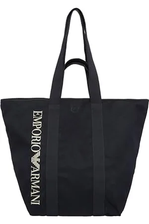 Emporio Armani Logo Shopping Beach Bag HORIZZONTAL, , Taglia Unica Unisex-Adulto