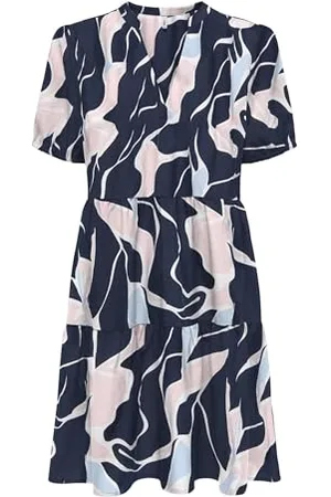 ONLY Onlnova Life Vis S/S Thea Dress AOP, , XL Donna