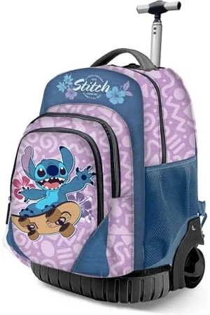 Disney Lilo e Stitch Skate-Zaino Trolley GTS FAN, Lilla, 32 x 47 cm, Capacità 30 L