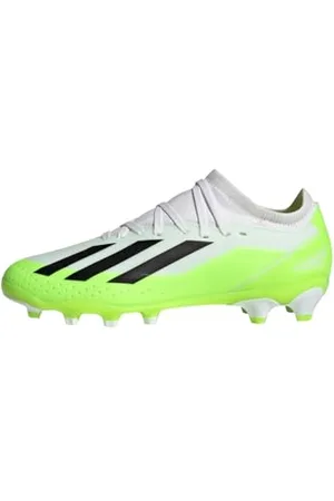 adidas X Crazyfast.3 Multi-Ground Boots, Scarpe da Calcio, Cloud White/Core Black/Lucid Lemon, 28 EU