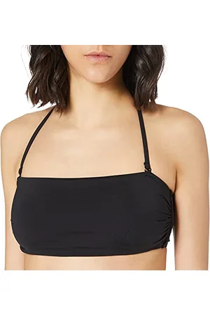 NA-KD Recycled Halterneck Bandeau Bikini Top Parte Superiore, , XS Donna