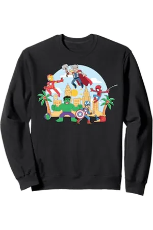 Marvel Super Heroes Avengers & Spider-Man Summer Beach Felpa