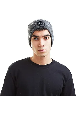 Marvel Avengers Logo Cuffia, (Antique Grey Gry), Taglia Unica Uomo