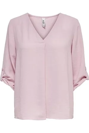 JDY Donna Camicia Lunga Casual a Manica 3/4 Tunica Maglietta Lunga Top Largo Soffice Leggero DIVYA, Colore: , Taglia:40