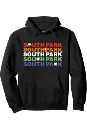 South Park Cartman Kenny Kyle & Stan Testo a colori Felpa con Cappuccio
