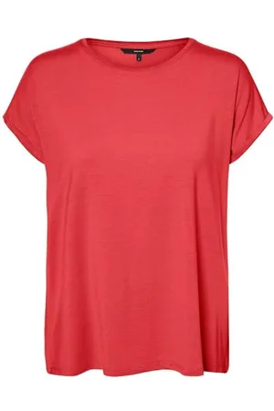 VERO MODA Vmava Plain SS Top Gajrs Noos T-Shirt, , XL Donna