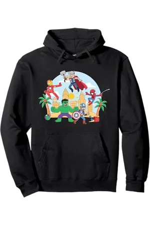 Marvel Super Heroes Avengers & Spider-Man Summer Beach Felpa con Cappuccio