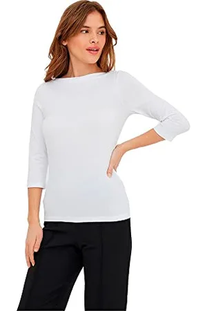 VERO MODA Vmpanda Modal 3/4 Top Jrs Noos Maglietta, Bright White, L Donna