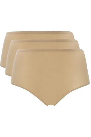 Chantelle SOFTSTRETCH, Culotte (Pack x 3), Intimo Invisibile Donna, (Nude Wu), Taglia unica