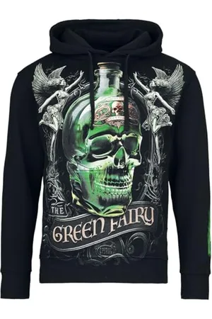 Spiral The Green Fairy Uomo Felpa con Cappuccio XL 100% Cotone Regular