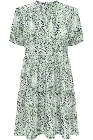 ONLY Onlnova Life Vis S/S Thea Dress AOP, , XL Donna