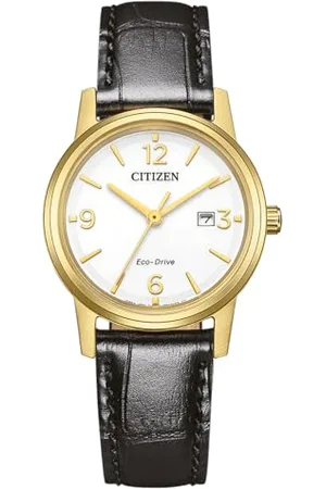 Citizen Orologio Analogico Eco-Drive da Donna con Cinturino in Pelle EW2722-01A