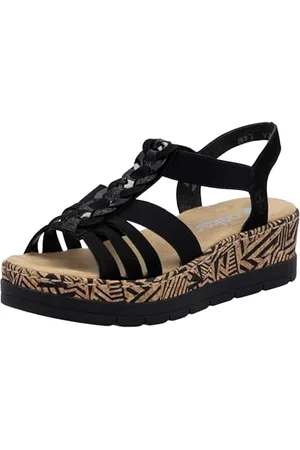 Rieker V3902, Sandali con Zeppa Donna, , 38 EU